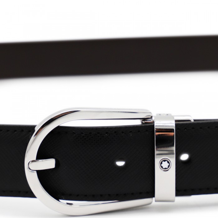 BLACK LEATHER BELT 2