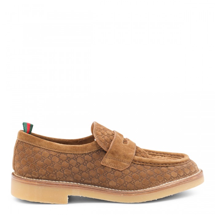 TOBACCO LEATHER LOAFERS