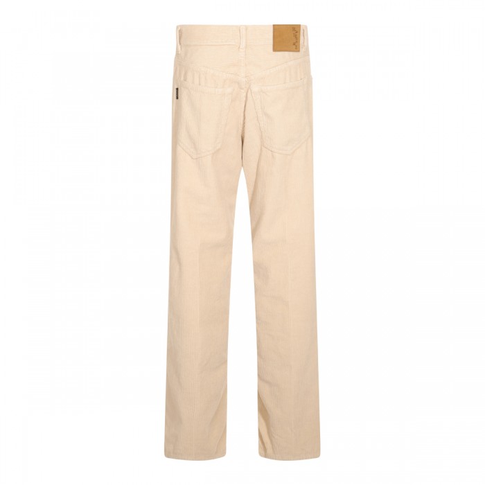 BEIGE COTTON JEANS 2