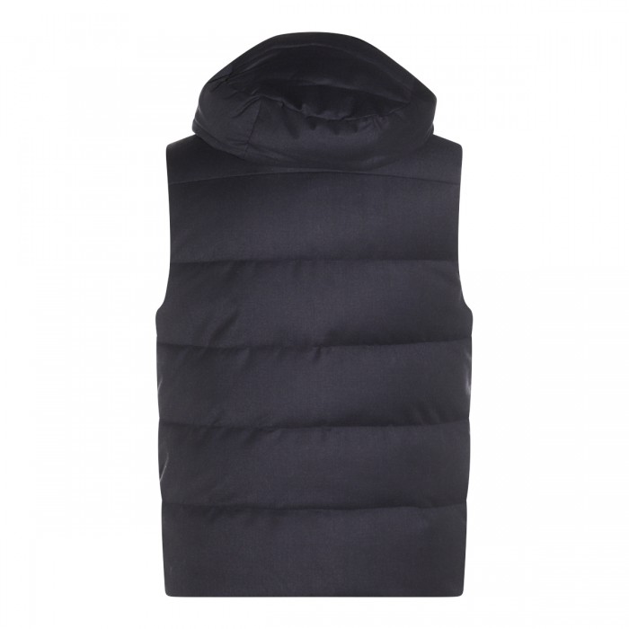 BLUE WOOL DOWN JACKET 2