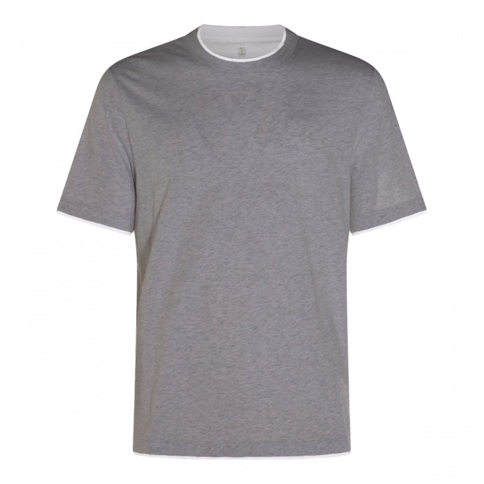 GREY COTTON T-SHIRT