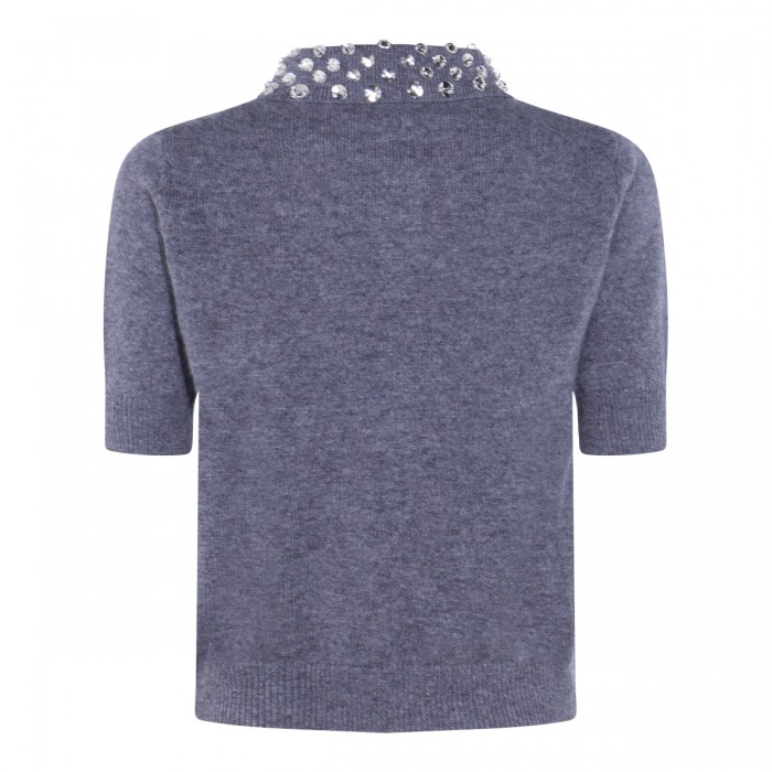 GREY WOOL POLO SHIRT 2