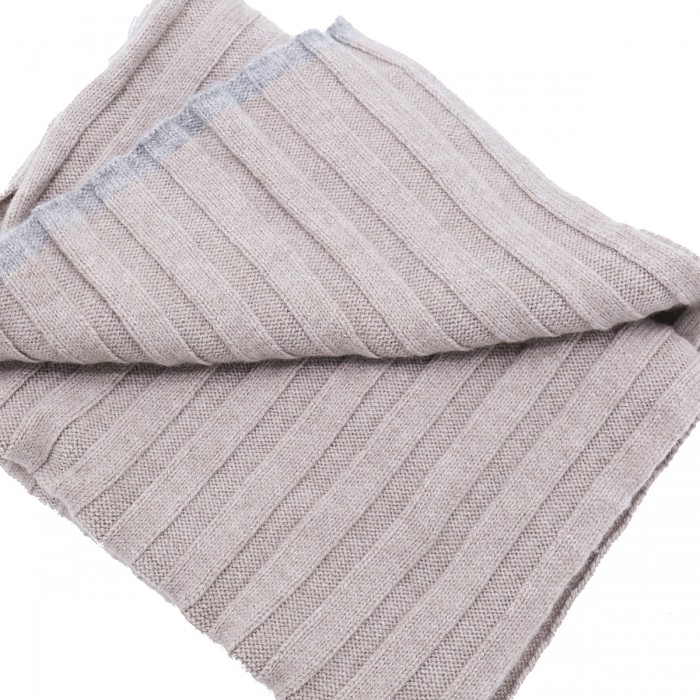 LIGHT BEIGE CASHMERE SCARF 2