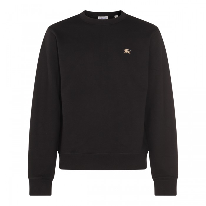 BLACK COTTON SWEATSHIRT