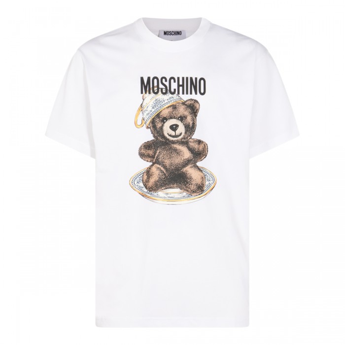 WHITE COTTON T-SHIRT