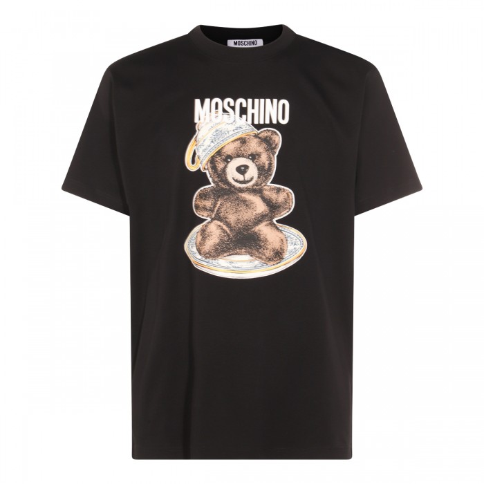 BLACK COTTON T-SHIRT