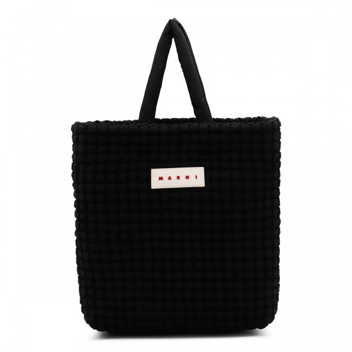BLACK COTTON TOTES