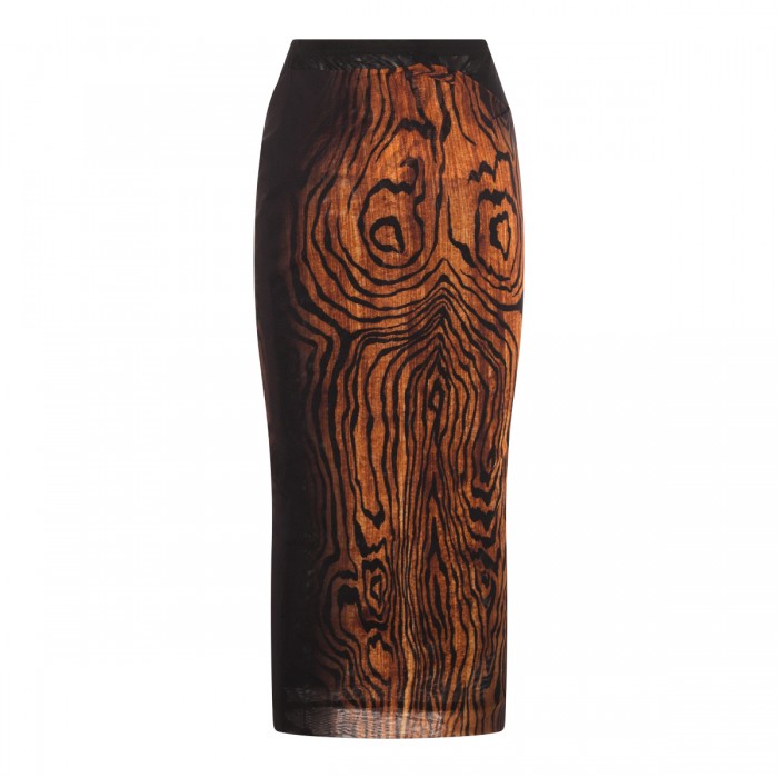 MOSCHINO PINK TIGER-PRINT スカート PINK TIGER-PRINT SKIRT