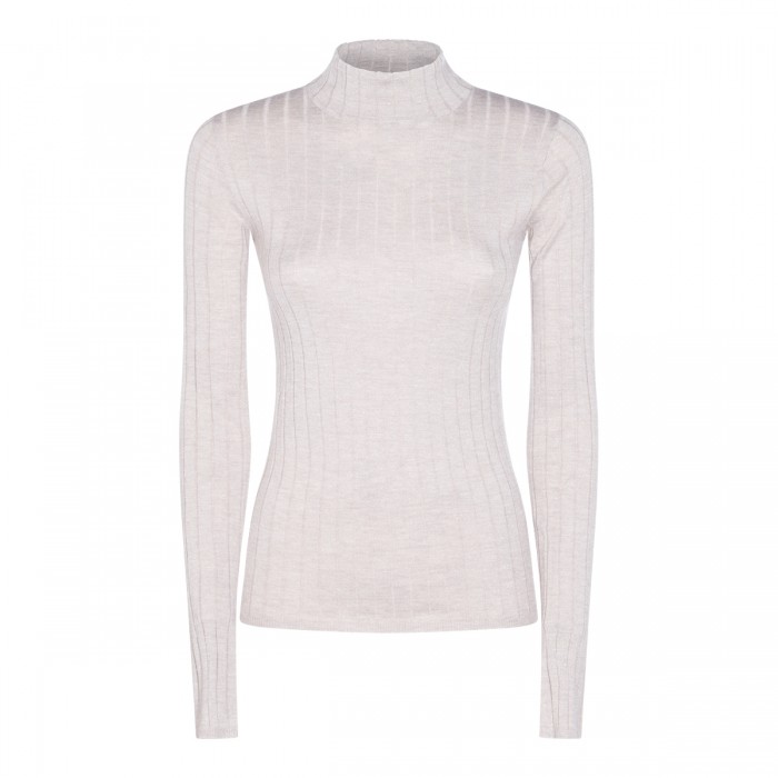 WHITE CASHMERE KNITWEAR
