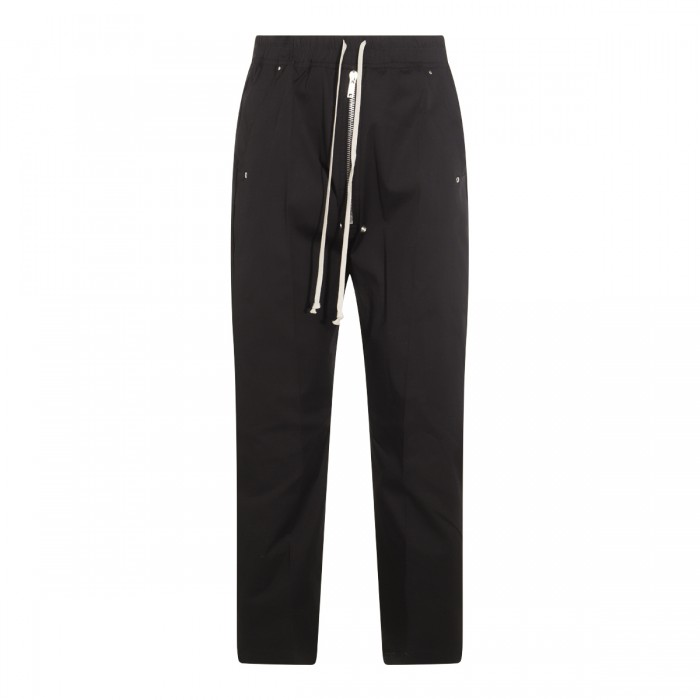 BLACK COTTON BELA PANTS