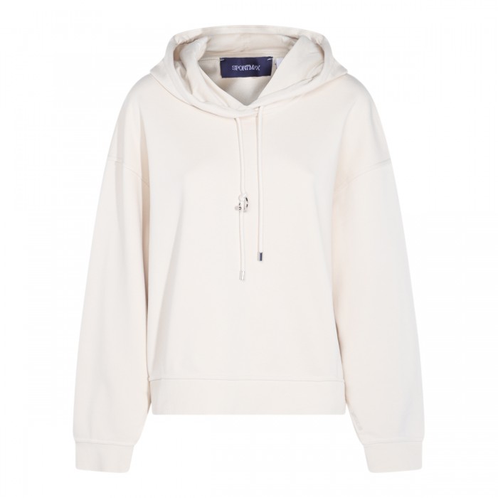 BEIGE COTTON SWEATSHIRT