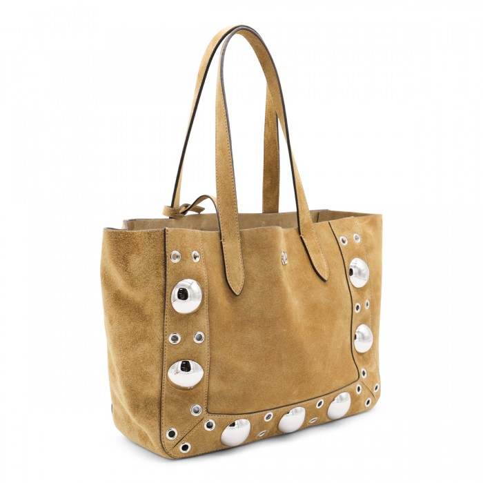 BEIGE NELLCOTE LEATHER TOTES 2