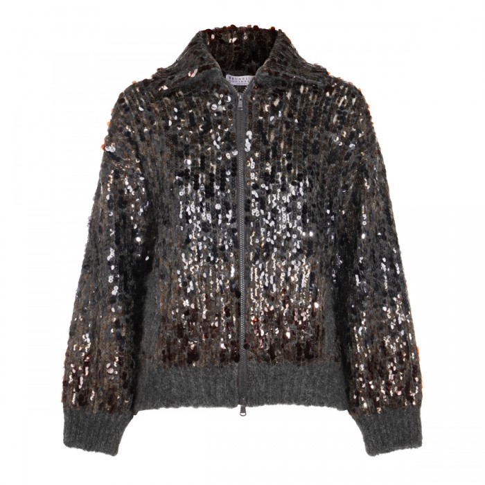 DARK GREY WOOL KNITWEAR