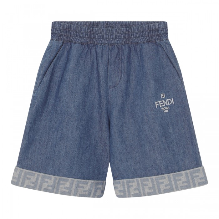 BLUE COTTON SHORT