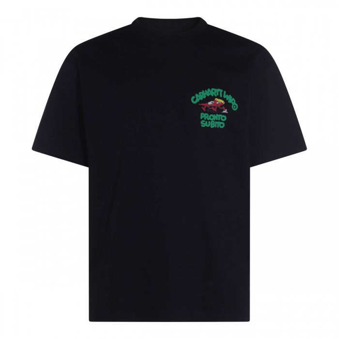 BLACK COTTON T-SHIRT