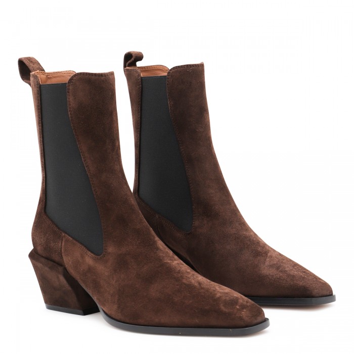 BROWN LEATHER BETTINA BOOTS 2