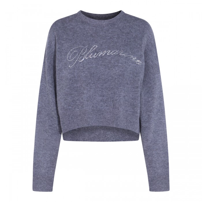 GREY WOOL KNITWEAR