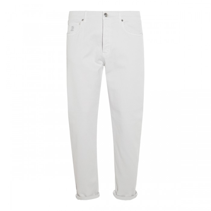 WHITE COTTON PANTS