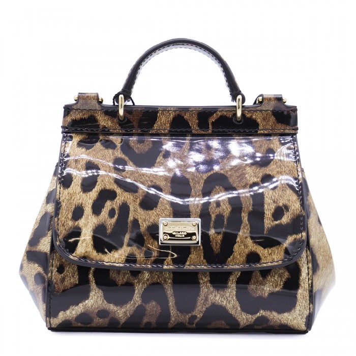 LEOPARD LEATHER SICILY TOP...