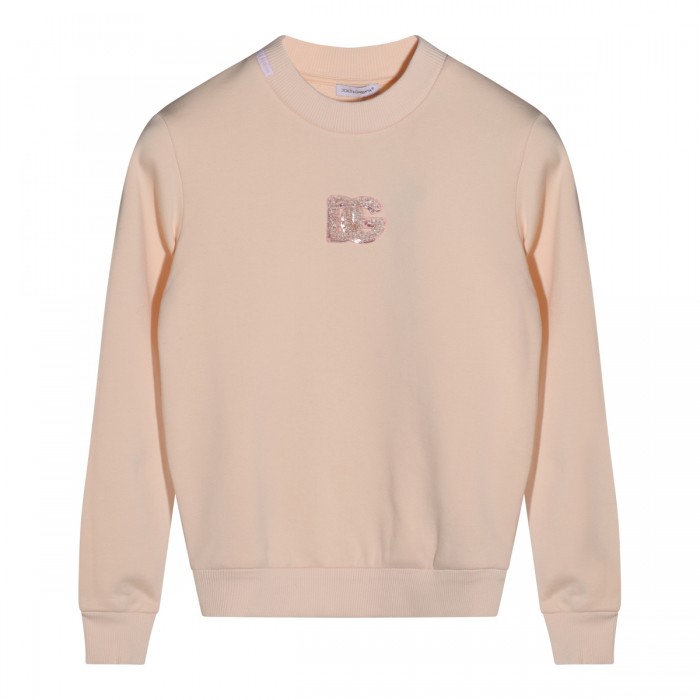 LIGHT PINK COTTON SWEATSHIRT