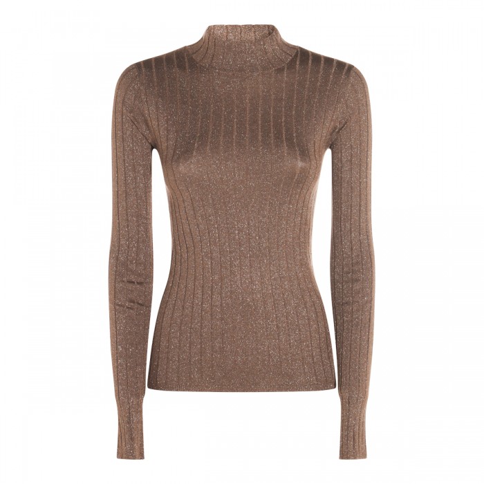 BROWN CASHMERE KNITWEAR