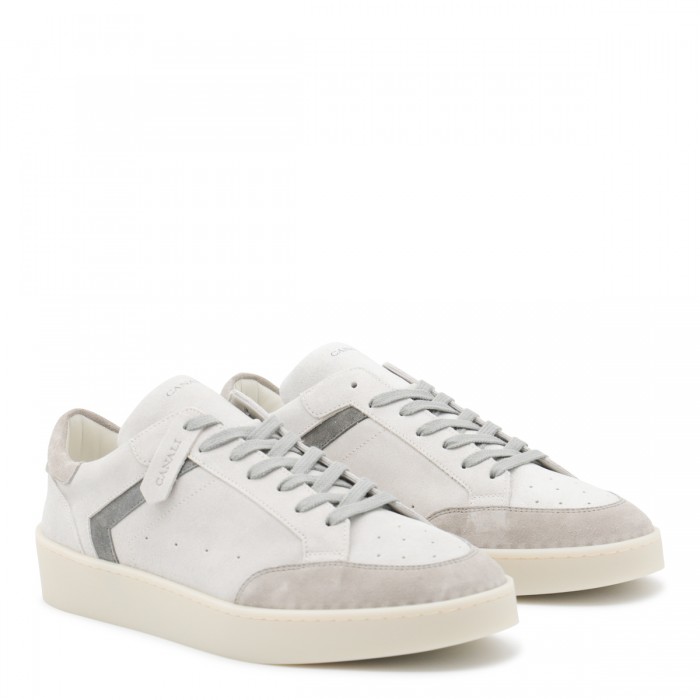 WHITE AND GREY LEATHER... 2