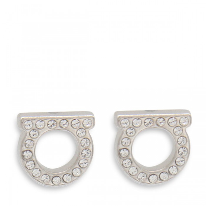 SILVER TONE METAL EARRINGS