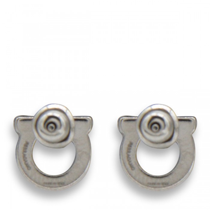 SILVER TONE METAL EARRINGS 2