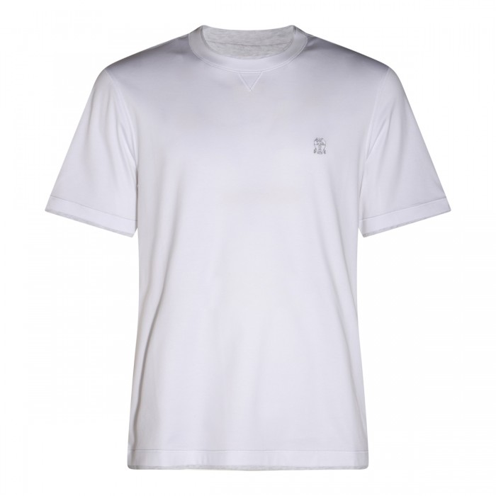 WHITE COTTON T-SHIRT
