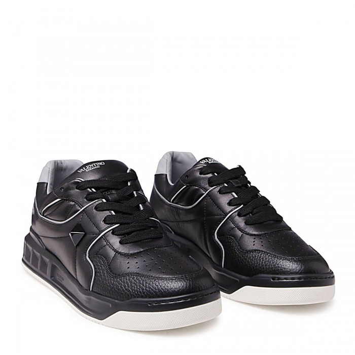 BLACK LEATHER LOW TOP ONE... 2