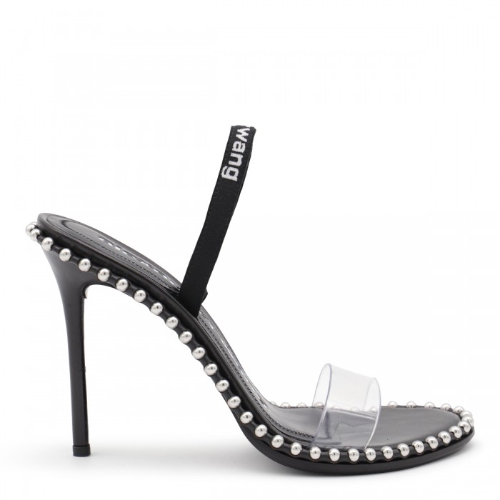 BLACK LEATHER SANDALS