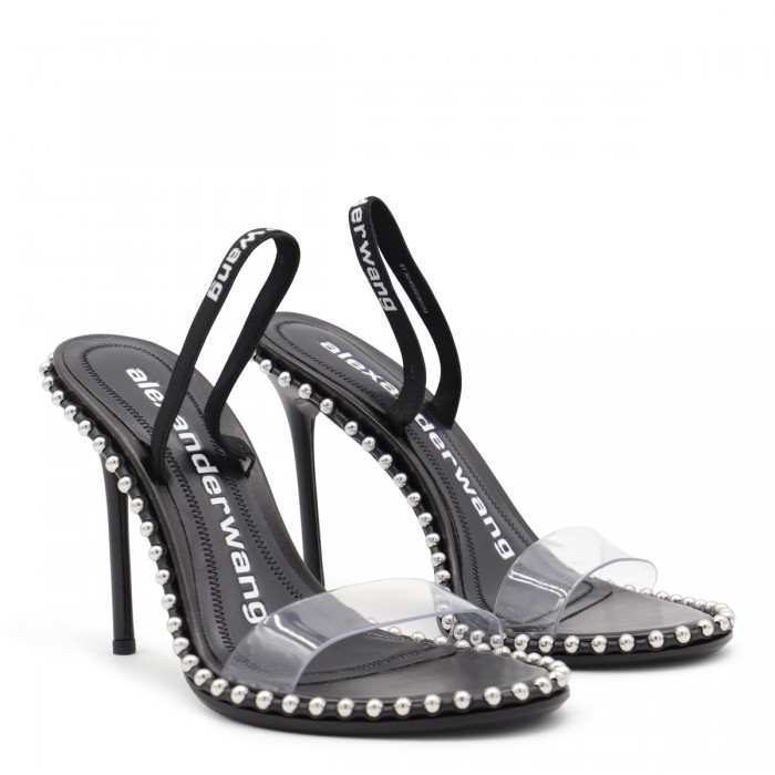 BLACK LEATHER SANDALS 2