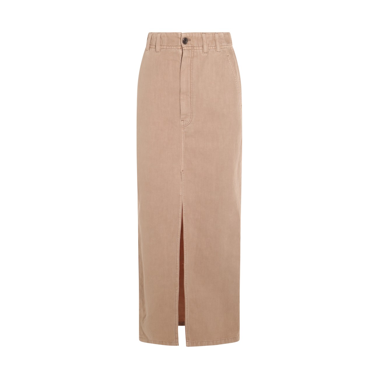 BROWN COTTON SKIRT BROWN COTTON SKIRT