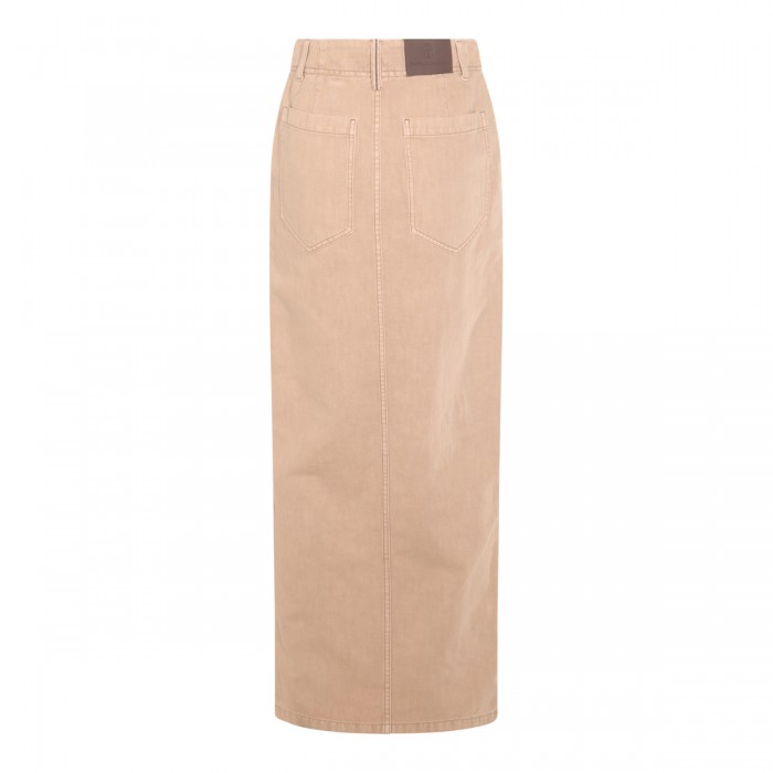 BROWN COTTON SKIRT 2