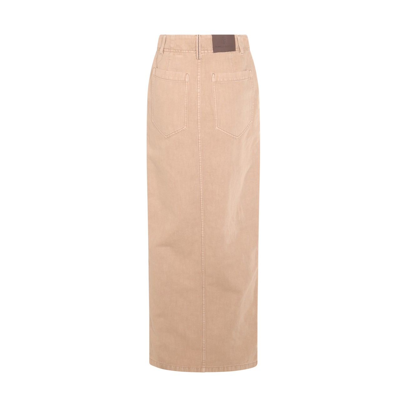 BROWN COTTON SKIRT BROWN COTTON SKIRT