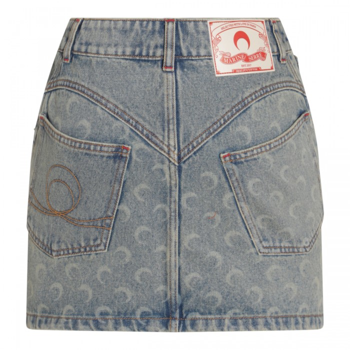 LIGHT BLUE COTTON SKIRT 2