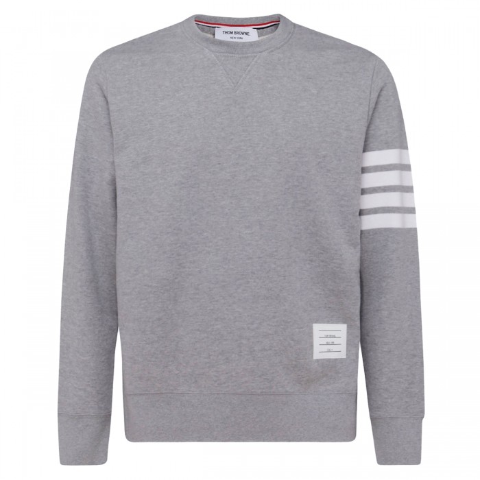 LIGHT GREY COTTON SWEATSHIRT