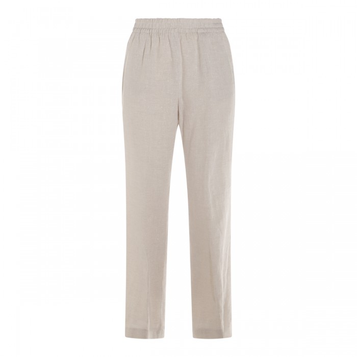 BEIGE LINEN PANTS