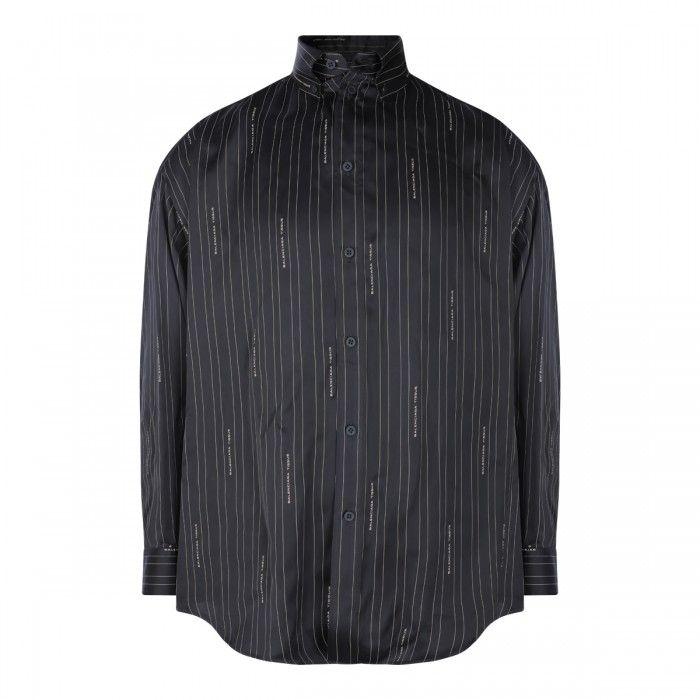 BLACK VISCOSE SHIRT