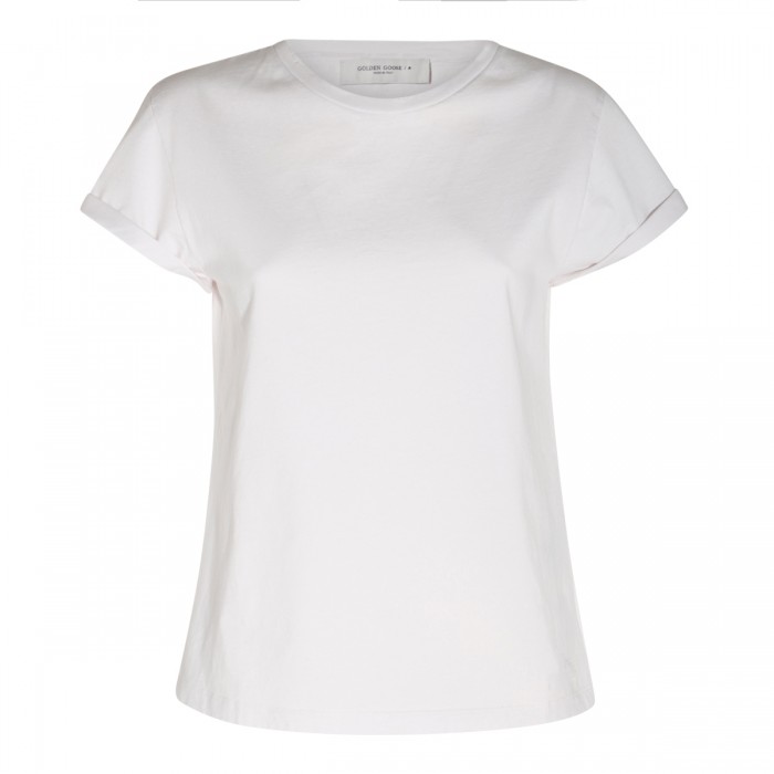 WHITE COTTON T-SHIRT