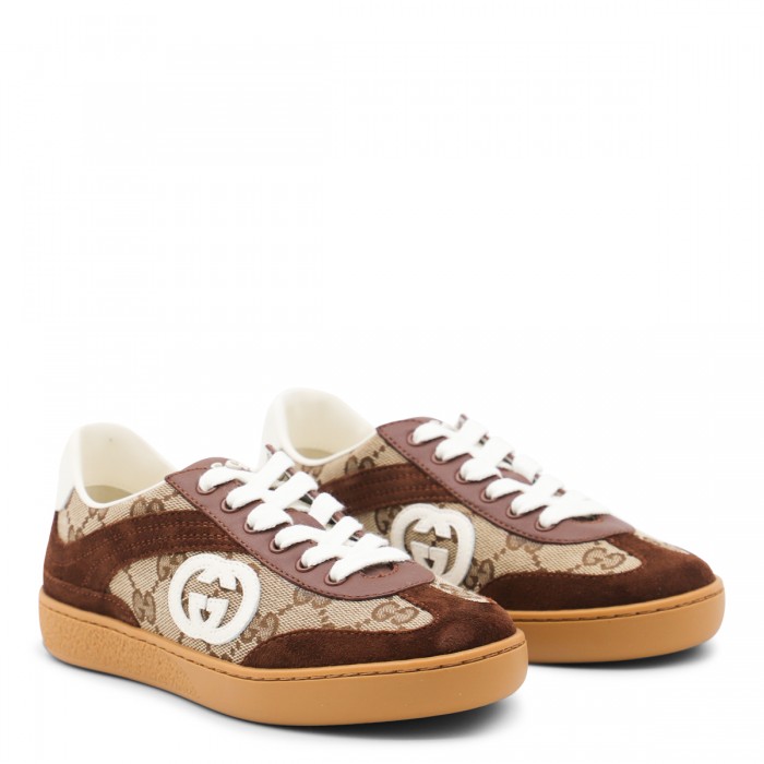 BEIGE LEATHER SNEAKERS 2