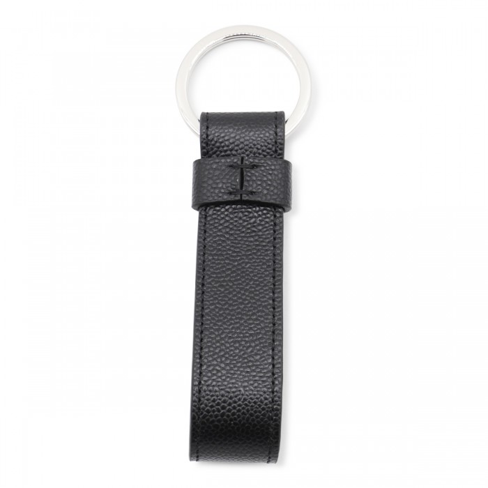 BLACK LEATHER KEYRING 2