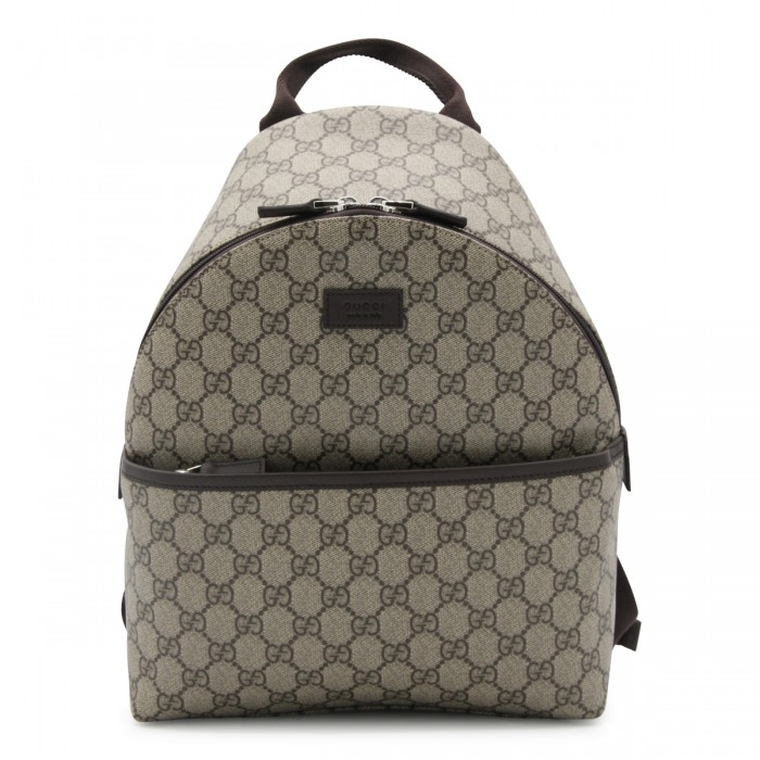 BEIGE LEATHER BACKPACK