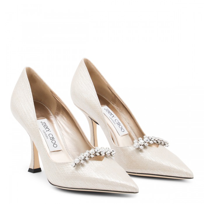 WHITE LEATHER PUMPS 2