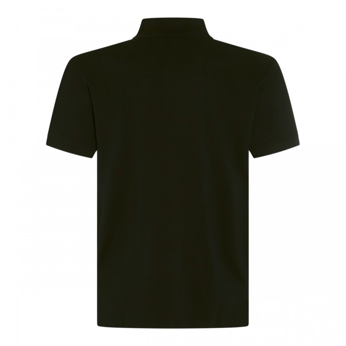 BLACK COTTON POLO SHIRT 2