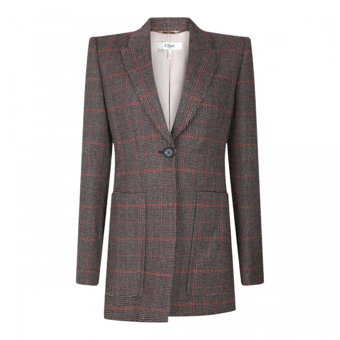 BROWN WOOL BLAZER