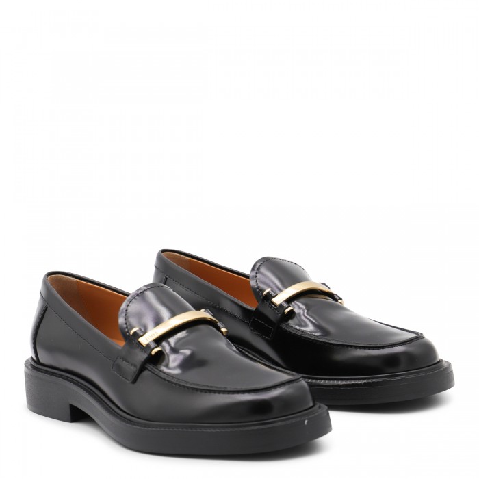 BLACK LEATHER LOAFERS 2