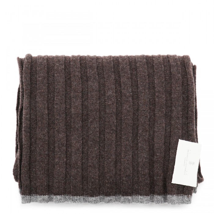 BROWN CASHMERE SCARF