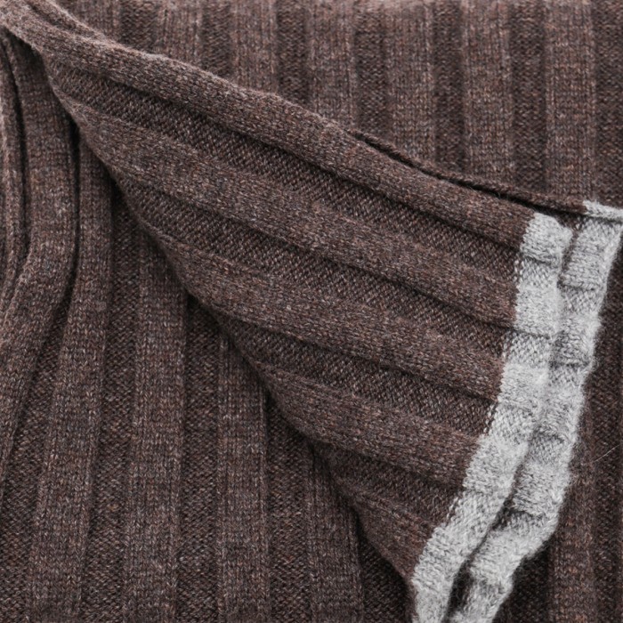 BROWN CASHMERE SCARF 2