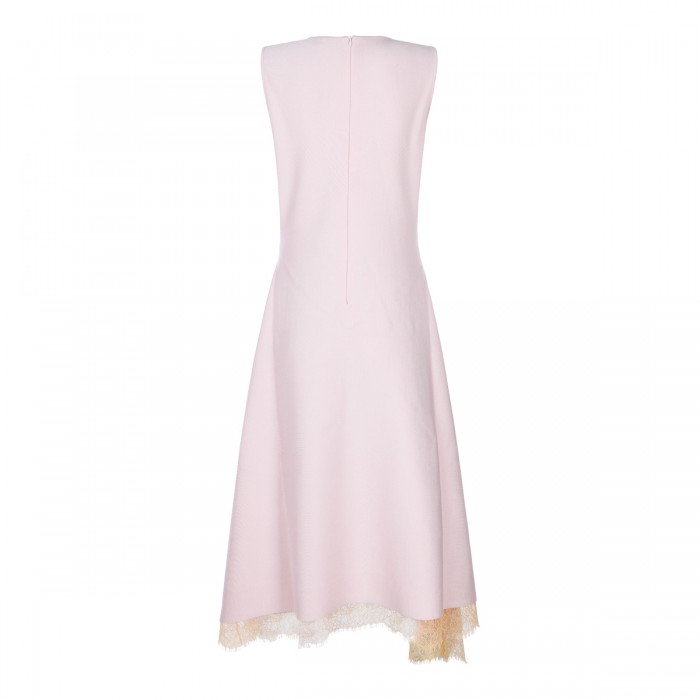 PINK VISCOSE MIDI DRESS 2